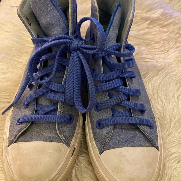 Converse Light Blue High-Tops - Picture 2 of 8